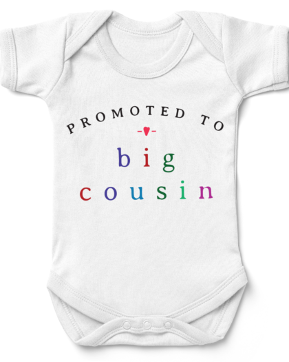 Colourful Big Cousin Babygrow
