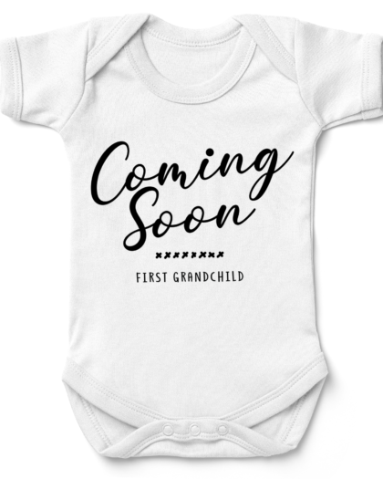 Coming Soon First Grandchild Babygrow