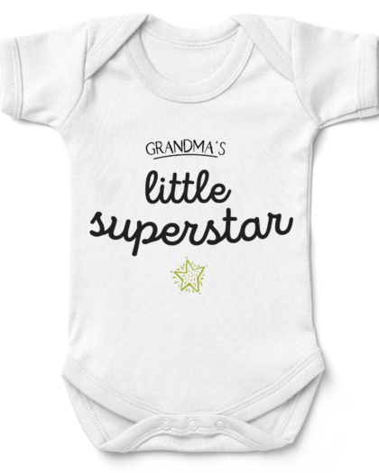 Grandmas Little Superstar Babygrow