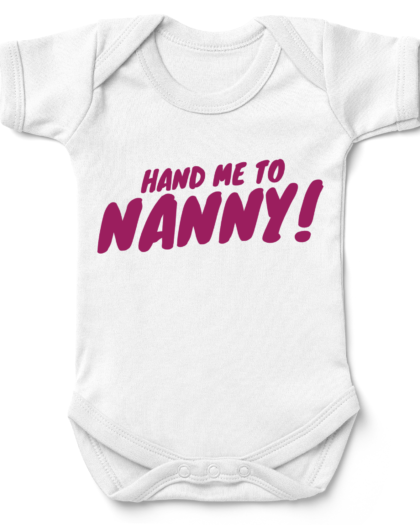 Hand Me To Nannny Babygrow