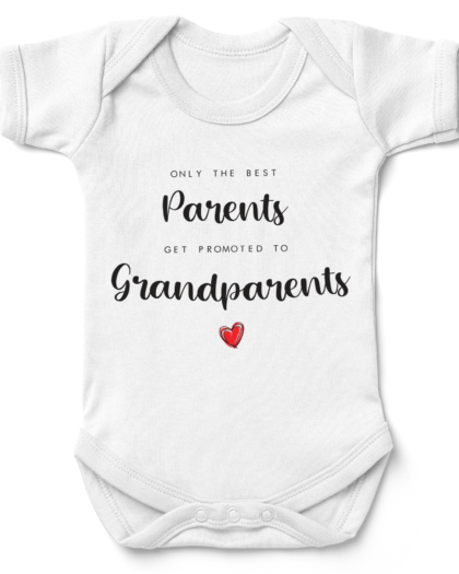 Heart Best Parents Promoted Babygrow