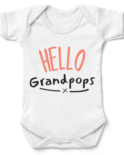 Hello Grandpops Babygrow