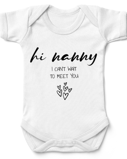 Hi Nanny Can't Wait Babygrow