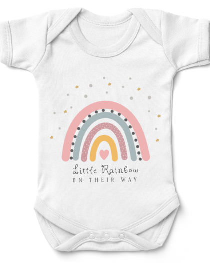 Little Rainbow On Way Babygrow