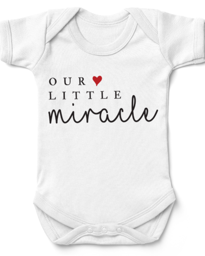 Our Little Miracle Heart Babygrow