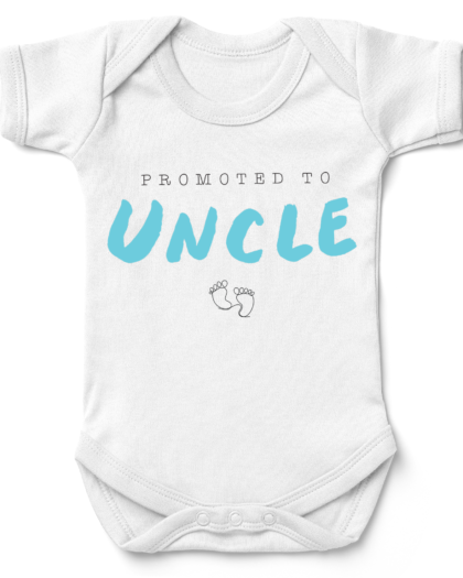 Promoted To Uncle Footsteps Babygrow