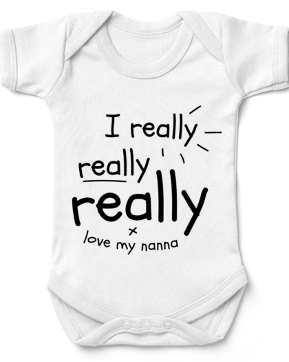 Really Love My Nanna Babygrow