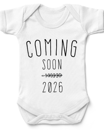Simple Coming Soon 2026 Babygrow