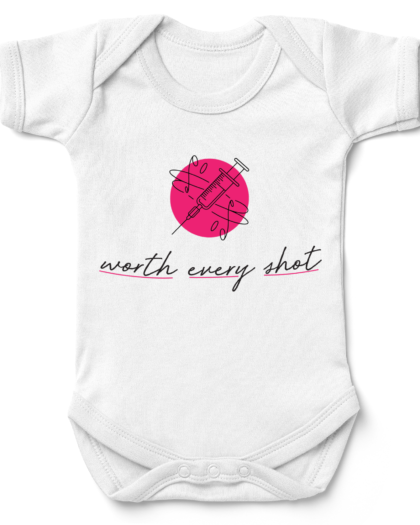 Worth Every Shot Babygrow